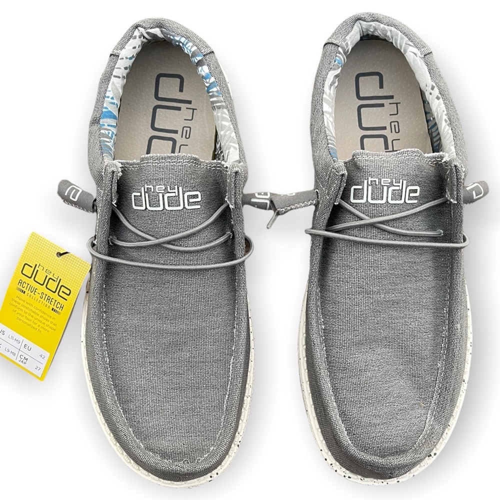Hey Dude Mens Shoes Wally Stretch Iron Loafers